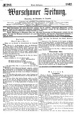 Warschauer Zeitung Donnerstag 11. Dezember 1862