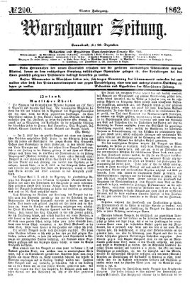 Warschauer Zeitung Samstag 20. Dezember 1862