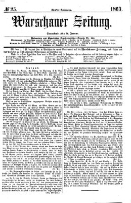 Warschauer Zeitung Samstag 31. Januar 1863
