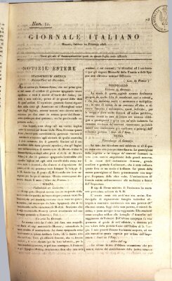 Giornale italiano Samstag 20. Februar 1808