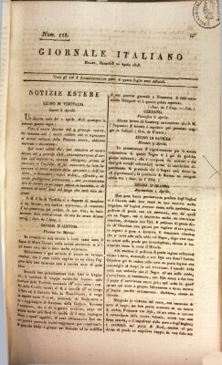 Giornale italiano Mittwoch 20. April 1808