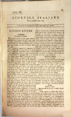Giornale italiano Montag 4. Juli 1808