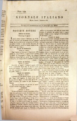 Giornale italiano Montag 5. September 1808