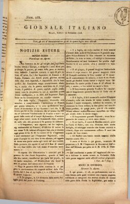 Giornale italiano Samstag 24. September 1808