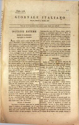 Giornale italiano Dienstag 4. Oktober 1808