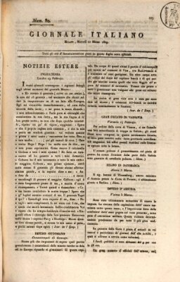 Giornale italiano Dienstag 21. März 1809