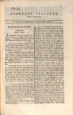 Giornale italiano Montag 1. Mai 1809