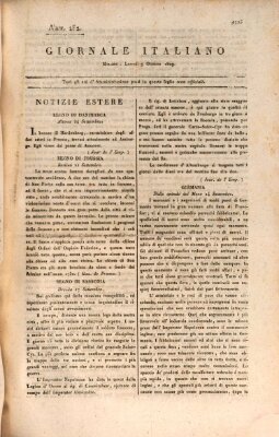 Giornale italiano Montag 9. Oktober 1809