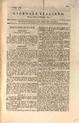 Giornale italiano Freitag 29. Dezember 1809