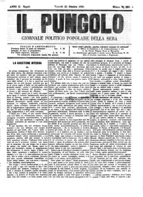 Il pungolo Freitag 25. Oktober 1861