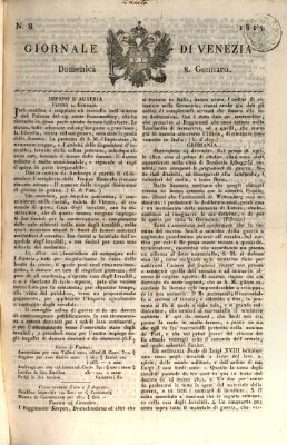 Giornale di Venezia Sonntag 8. Januar 1815