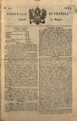 Giornale di Venezia Montag 15. Mai 1815