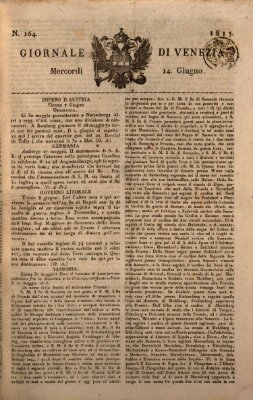 Giornale di Venezia Mittwoch 14. Juni 1815