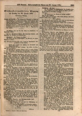 Verhandlungen der Ersten Kammer (Allgemeine preußische Staats-Zeitung) Dienstag 29. Januar 1850