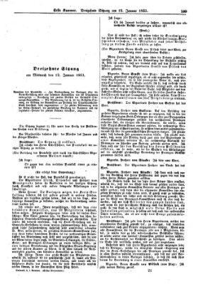 Verhandlungen der Ersten Kammer (Allgemeine preußische Staats-Zeitung) Mittwoch 12. Januar 1853