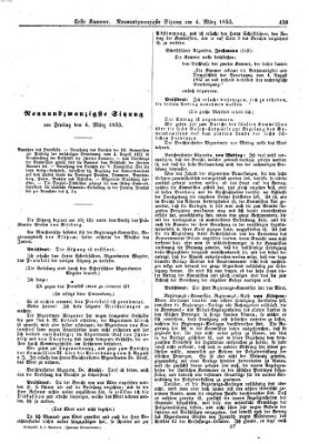 Verhandlungen der Ersten Kammer (Allgemeine preußische Staats-Zeitung) Freitag 4. März 1853