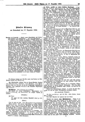 Verhandlungen der Ersten Kammer (Allgemeine preußische Staats-Zeitung) Samstag 17. Dezember 1853