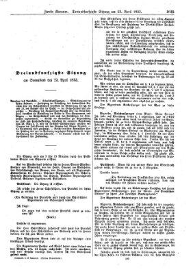 Verhandlungen der Zweiten Kammer (Allgemeine preußische Staats-Zeitung)