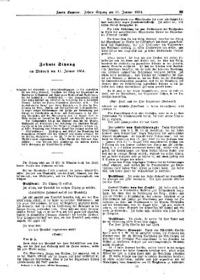 Verhandlungen der Zweiten Kammer (Allgemeine preußische Staats-Zeitung) Mittwoch 11. Januar 1854