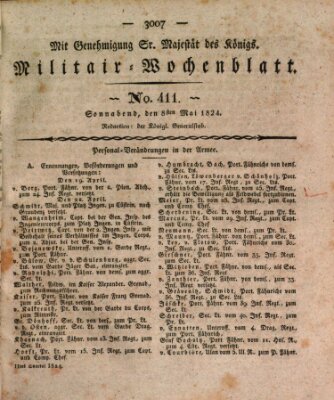 Militär-Wochenblatt Samstag 8. Mai 1824