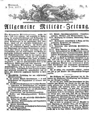 Allgemeine Militär-Zeitung Mittwoch 3. Januar 1827