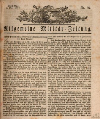 Allgemeine Militär-Zeitung Samstag 3. Mai 1828