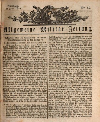 Allgemeine Militär-Zeitung Samstag 21. Februar 1829