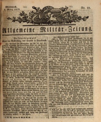 Allgemeine Militär-Zeitung Mittwoch 4. März 1829