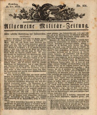 Allgemeine Militär-Zeitung Samstag 19. Dezember 1829