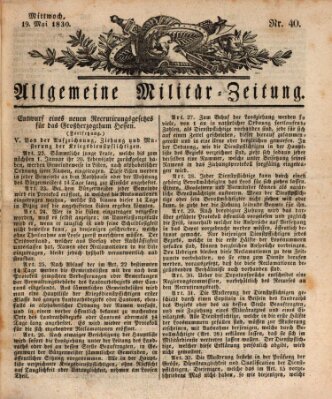 Allgemeine Militär-Zeitung Mittwoch 19. Mai 1830