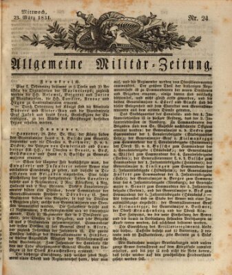 Allgemeine Militär-Zeitung Mittwoch 23. März 1831