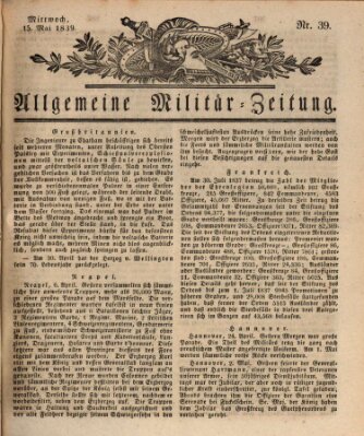 Allgemeine Militär-Zeitung Mittwoch 15. Mai 1839