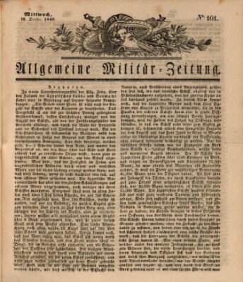 Allgemeine Militär-Zeitung Mittwoch 16. Dezember 1840