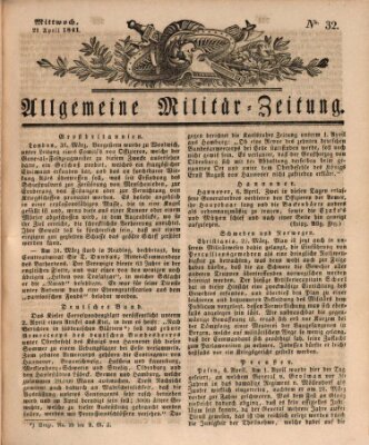 Allgemeine Militär-Zeitung Mittwoch 21. April 1841