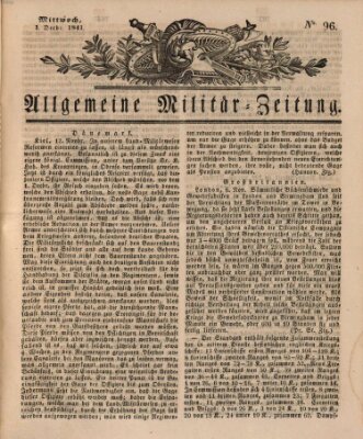 Allgemeine Militär-Zeitung Mittwoch 1. Dezember 1841