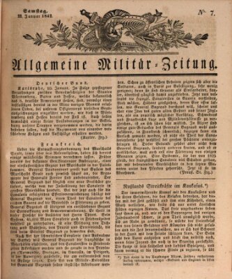 Allgemeine Militär-Zeitung Samstag 22. Januar 1842