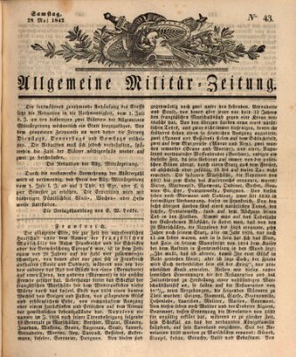 Allgemeine Militär-Zeitung Samstag 28. Mai 1842