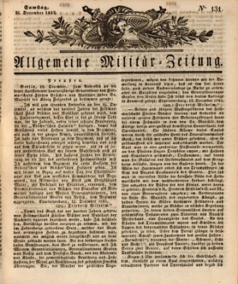 Allgemeine Militär-Zeitung Samstag 31. Dezember 1842