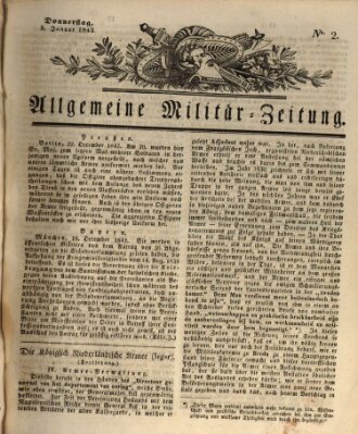Allgemeine Militär-Zeitung Donnerstag 5. Januar 1843