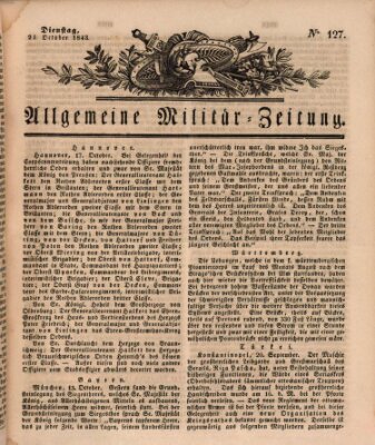 Allgemeine Militär-Zeitung Dienstag 24. Oktober 1843