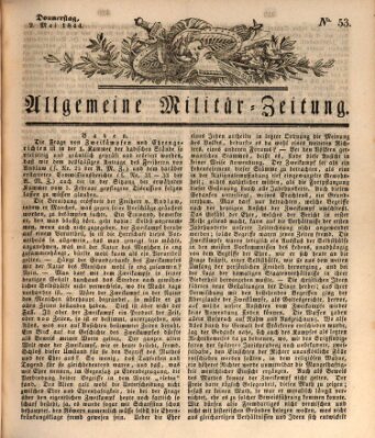 Allgemeine Militär-Zeitung Donnerstag 2. Mai 1844