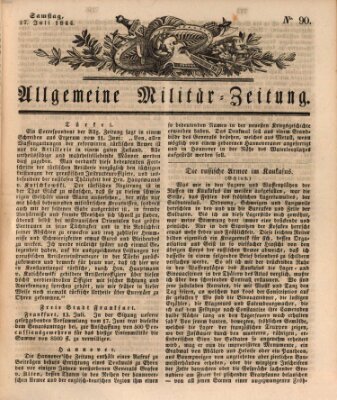 Allgemeine Militär-Zeitung Samstag 27. Juli 1844