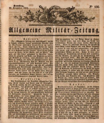 Allgemeine Militär-Zeitung Samstag 28. Dezember 1844