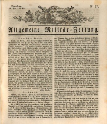 Allgemeine Militär-Zeitung Dienstag 13. Mai 1845