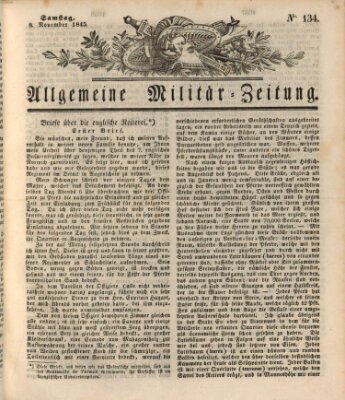 Allgemeine Militär-Zeitung Samstag 8. November 1845