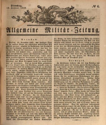 Allgemeine Militär-Zeitung Dienstag 13. Januar 1846