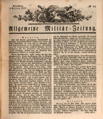 Allgemeine Militär-Zeitung Dienstag 2. Februar 1847
