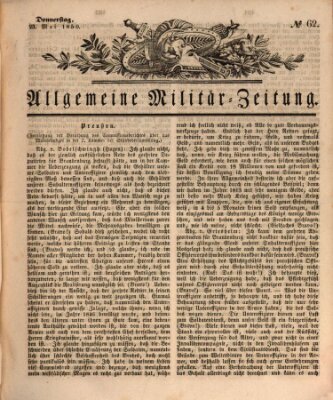 Allgemeine Militär-Zeitung Donnerstag 23. Mai 1850