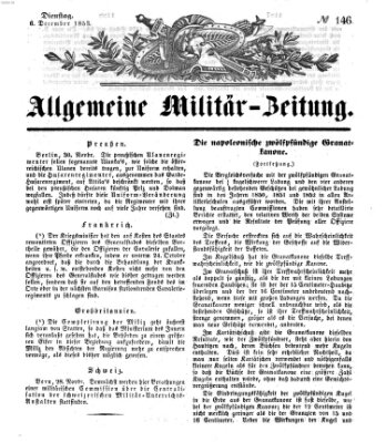 Allgemeine Militär-Zeitung Dienstag 6. Dezember 1853