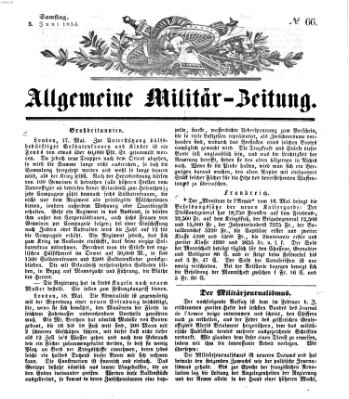Allgemeine Militär-Zeitung Samstag 3. Juni 1854